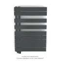 Fassane Spa Asym EL gauche régulation IHD,Black Matt,500W,H860mm/L550mm