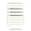 Fassane Spa Asym EL gauche régulation IHD,Pure White,500W,H860mm/L550mm