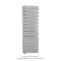 Fassane Spa Asym EL gauche régulation IHD,White Aluminium,1000W,H1731mm/L550mm