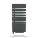 Fassane Spa Asym EL +Air, gauche, Black Matt, 750W, H 1248mm / L 550mm