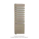 Fassane Spa Asym EL gauche régulation IHD,Beige Quartz,1000W,H1731mm/L550mm