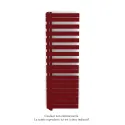 Fassane Spa Asym EL gauche régulation IHD,Ruby Red,1000W,H1731mm/L550mm