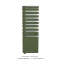 Fassane Spa Asym EL gauche régulation IHD,Olive Green,1000W,H1731mm/L550mm