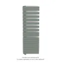 Fassane Spa Asym EL gauche régulation IHD,Blue Grey,1000W,H1731mm/L550mm