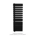 Fassane Spa Asym EL gauche régulation IHD,Jet Black,1000W,H1731mm/L550mm