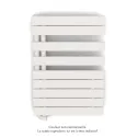 Fassane Spa Asym EL gauche régulation IHD,Light Beige,500W,H860mm/L550mm