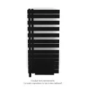 Fassane Spa Asym EL +Air, gauche, Jet Black, 750W, H 1248mm / L 550mm