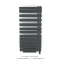 Fassane Spa Asym EL +Air, droite, Black Matt, 750W, H 1248mm / L 550mm