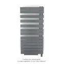 Fassane Spa Asym EL +Air, droite, Anthracite, 750W, H 1248mm / L 550mm