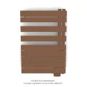Fassane Spa Asym EL droite, régul IHD, Terracotta, 500W,H860mm / L550mm