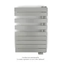 Fassane Spa Asym EL droite, régul IHD, Inox Look, 500W,H860mm / L550mm