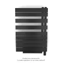Fassane Spa Asym EL +Air, droite, Black Quartz, 500W, H 870mm / L 550mm