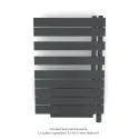 Fassane Spa Asym EL +Air, droite, Black Matt, 500W, H 870mm / L 550mm