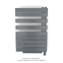 Fassane Spa Asym EL +Air, droite, Anthracite, 500W, H 870mm / L 550mm
