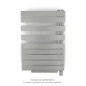 Fassane Spa Asym EL +Air, droite, Inox Look, 500W, H 870mm / L 550mm