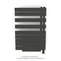 Fassane Spa Asym EL +Air, droite, Umbra Grey, 500W, H 870mm / L 550mm