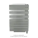 Fassane Spa Asym EL +Air, droite, Grey Aluminium, 500W, H 870mm / L 550mm