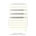 Fassane Spa Asym EL +Air, droite, Pure White, 500W, H 870mm / L 550mm