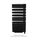 Fassane Spa Asym EL +Air, droite, Jet Black, 750W, H 1248mm / L 550mm