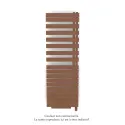 Fassane Spa Asym EL +Air, droite, Terracotta, 1000W, H 1741mm / L 550mm