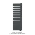 Fassane Spa Asym EL droite, régul IHD, Black Matt, 1000W,H1731mm / L550mm