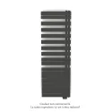 Fassane Spa Asym EL droite, régul IHD, Umbra Grey, 1000W,H1731mm / L550mm
