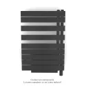 Fassane Spa Asym EL +Air, droite, Anthracite Grey, 500W, H 870mm / L 550mm