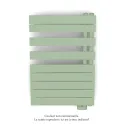 Fassane Spa Asym EL droite, régul IHD, Pastel Green, 500W,H860mm / L550mm