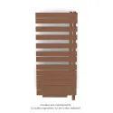 Fassane Spa Asym EL +Air, droite, Terracotta, 750W, H 1248mm / L 550mm