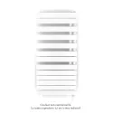 Fassane Spa Asym EL +Air, droite, White Matt, 750W, H 1248mm / L 550mm