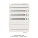 Fassane Spa Asym EL droite, régul IHD, Light Beige, 500W,H860mm / L550mm