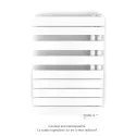 Fassane Spa Asym EL droite, régul IHD, White Matt, 500W,H860mm / L550mm