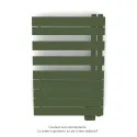 Fassane Spa Asym EL droite, régul IHD, Olive Green, 500W,H860mm / L550mm