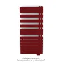 Fassane Spa Asym EL droite, régul IHD, Ruby Red, 750W,H1238mm / L550mm