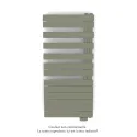Fassane Spa Asym EL droite, régul IHD, Cement Grey, 750W,H1238mm / L550mm