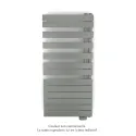 Fassane Spa Asym EL droite, régul IHD, Grey Aluminium, 750W,H1238mm / L550mm