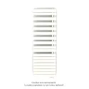 Fassane Spa Asym EL droite, régul IHD, Pure White, 1000W,H1731mm / L550mm