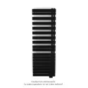 Fassane Spa Asym EL droite, régul IHD, Jet Black, 1000W,H1731mm / L550mm