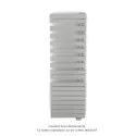 Fassane Spa Asym EL droite, régul IHD, White Aluminium, 1000W,H1731mm / L550mm