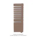 Fassane Spa Asym EL droite, régul IHD, Terracotta Faded, 1000W,H1731mm / L550mm