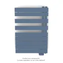 Fassane Spa Asym EL droite, régul IHD, Pigeon Blue, 500W,H860mm / L550mm
