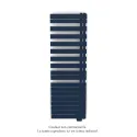 Fassane Spa Asym EL droite, régul IHD, Sapphire Blue, 1000W,H1731mm / L550mm
