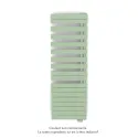 Fassane Spa Asym EL droite, régul IHD, Pastel Green, 1000W,H1731mm / L550mm