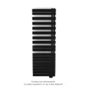 Fassane Spa Asym EL droite, régul IHD, Traffic Black, 1000W,H1731mm / L550mm
