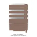 Fassane Spa Asym EL +Air, droite, Terracotta Faded, 500W, H 870mm / L 550mm