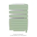 Fassane Spa Asym EL +Air, droite, Pastel Green, 500W, H 870mm / L 550mm