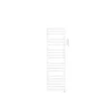Kadrane Spa EL régulation IHD, Blanc RAL 9016, 600W, H 1581 mm / L 454 mm