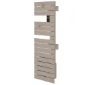 Sèche-serviettes connecté Nefertiti étroit mât gauche 1600W beige