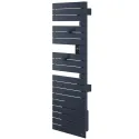 Sèche-serviettes connecté Nefertiti mât à gauche 1500W bleu profond