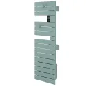 Sèche-serviettes connecté Nefertiti étroit mât droite 500W vert d'eau